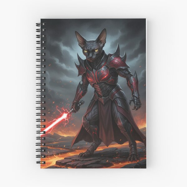 Item preview, Cat Wars Dark Feline Warrior - Volcanic Planet Laser Sword Art designed and sold by KaryaVisionSTR.