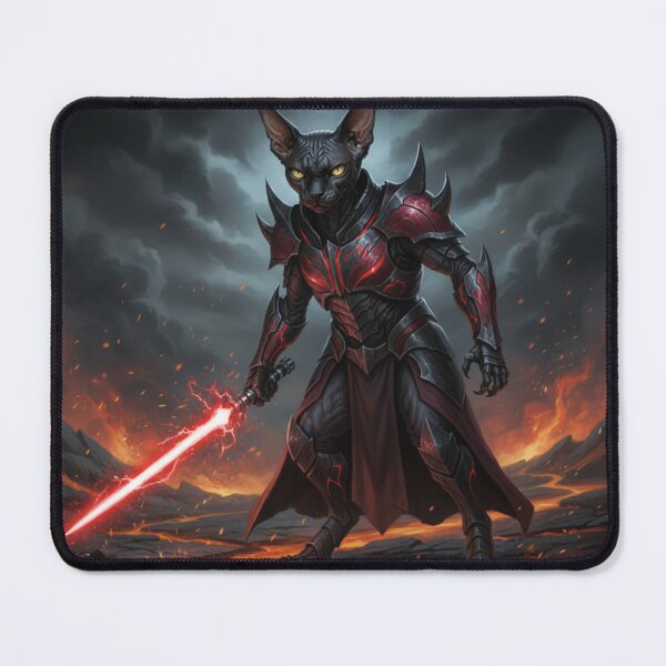 Item preview, Cat Wars Dark Feline Warrior - Volcanic Planet Laser Sword Art designed and sold by KaryaVisionSTR.
