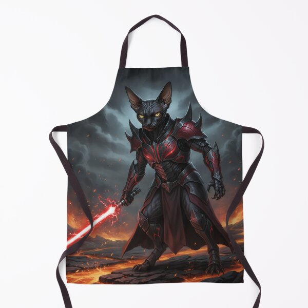 Item preview, Cat Wars Dark Feline Warrior - Volcanic Planet Laser Sword Art designed and sold by KaryaVisionSTR.