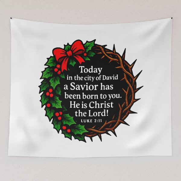 Item preview, Luke 2:11 Today in the city of David a Savior has been born to you designed and sold by plushism.