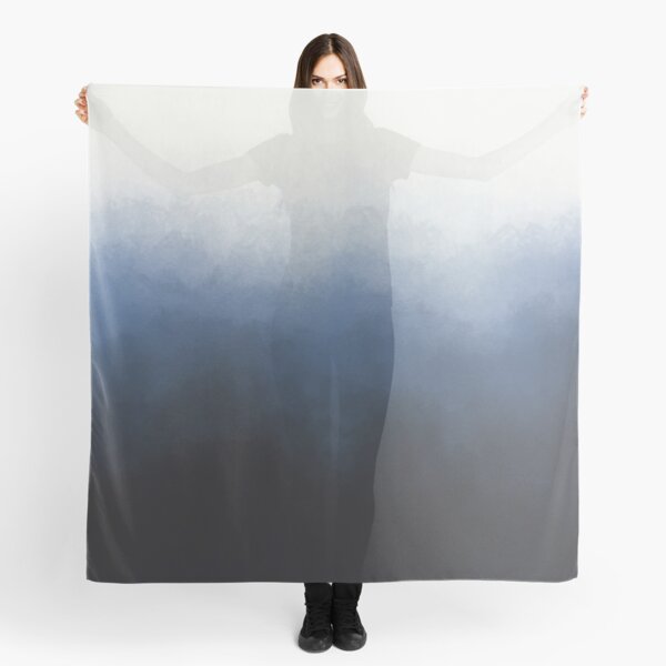 Blue spray ombre Scarf