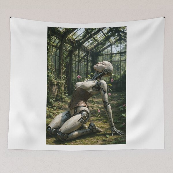 Item preview, Abandoned android woman in a corset overgrowth designed and sold by CathryneDelamort.