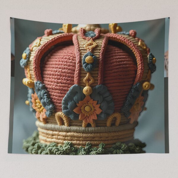 Item preview, Decoratively adorned, colorful royal crown designed and sold by Mianku | Für das Leben.