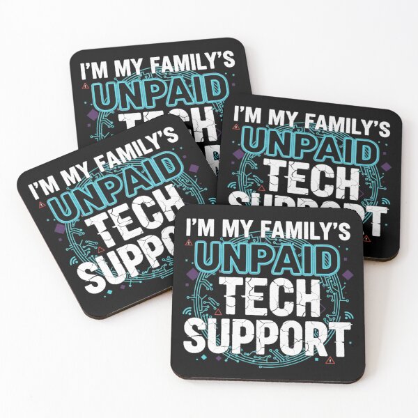 Item preview, Retro Tech T Shirt I’m My Family’s Unpaid Tech Support, Computer Error Gift, Pixel Graphic Tee designed and sold by KUKUYET.