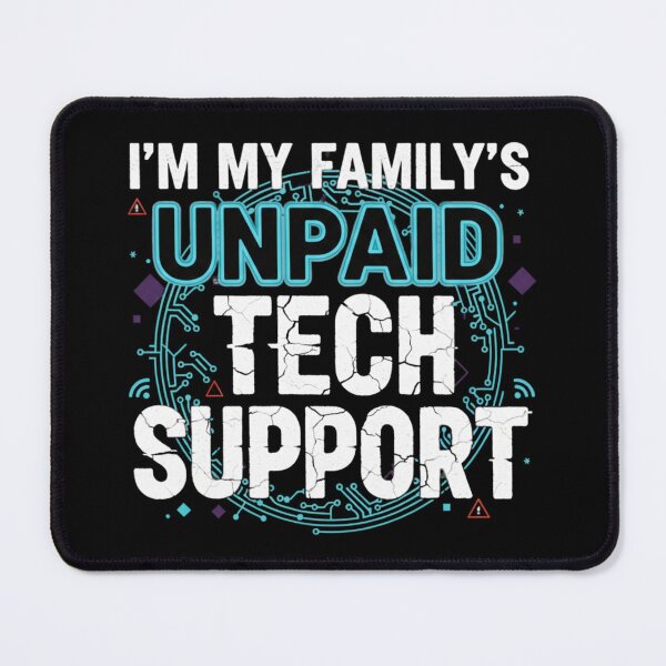 Item preview, Retro Tech T Shirt I’m My Family’s Unpaid Tech Support, Computer Error Gift, Pixel Graphic Tee designed and sold by Kukiishop.
