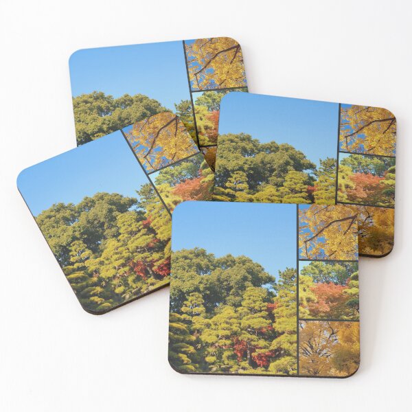 Item preview, Japanese Garden collage  - autumn leaves -  fall foliage  designed and sold by TalBright.
