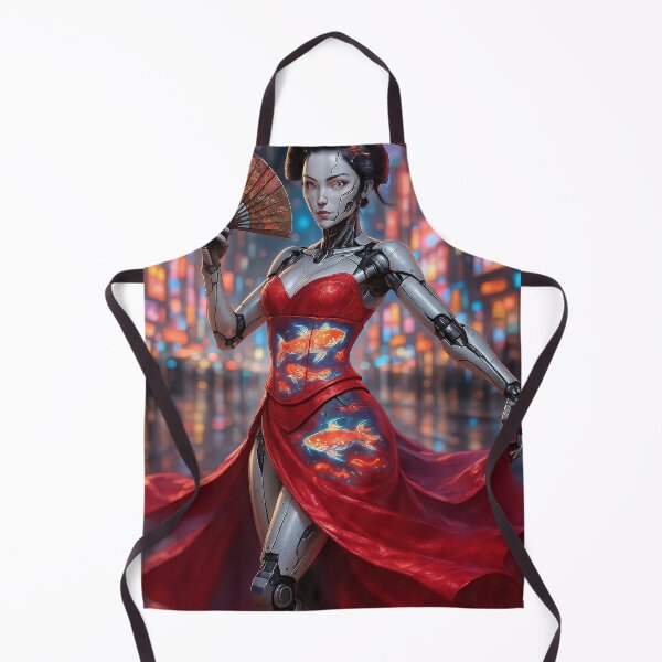 Item preview, Cyberpunk underworld android in koi corset dress designed and sold by CathryneDelamort.