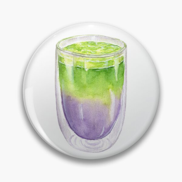 Item preview, Purple and Green Latte Watercolour designed and sold by MeiC-Artsy.