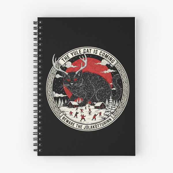 Item preview, Yule Cat Pagan Christmas Tarot Design Mystic Yule Decorations designed and sold by DesignsByAnett.