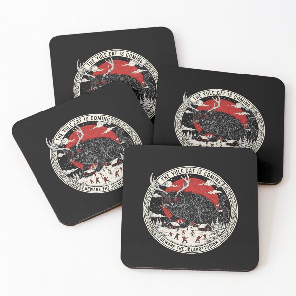 Item preview, Yule Cat Pagan Christmas Tarot Design Mystic Yule Decorations designed and sold by DesignsByAnett.