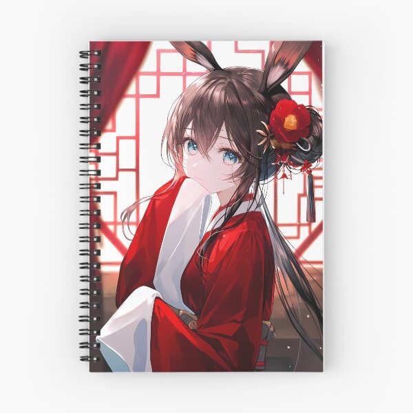 Item preview, Amiya Arknights Prelude To Dawn Anime Girl Red Kimono Japan designed and sold by Raslbazola.