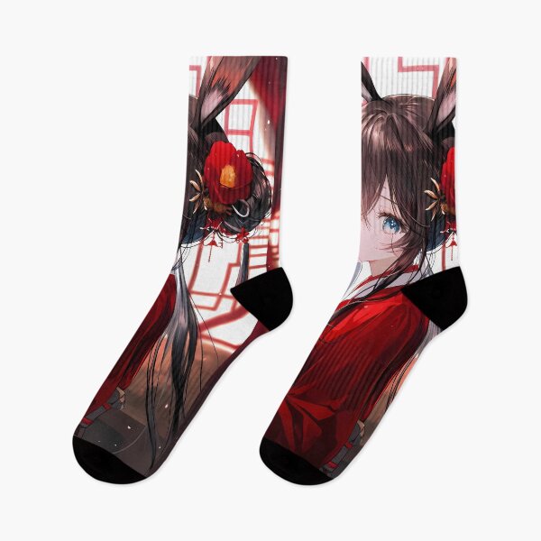 Item preview, Amiya Arknights Prelude To Dawn Anime Girl Red Kimono Japan designed and sold by Raslbazola.
