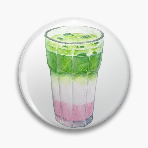 Item preview, Matcha Latte in a Glass designed and sold by MeiC-Artsy.
