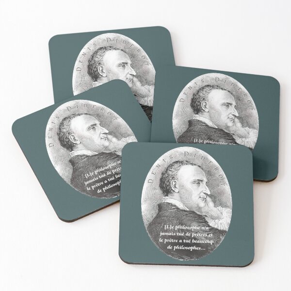 Item preview, Denis Diderot quote: [L]e philosophe n'a jamais tué de prêtres et le prêtre a tué beaucoup de philosophes... designed and sold by artbleed.