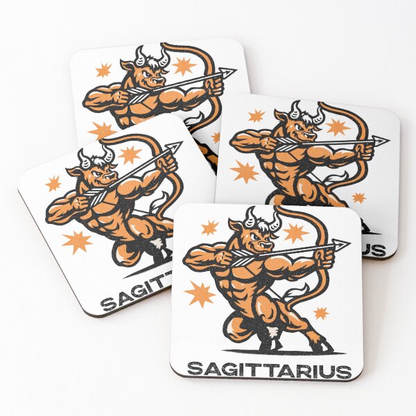 Item preview, Zodiac Power: Sagittarius Bull in Full Draw designed and sold by ForeverPrintsOK.