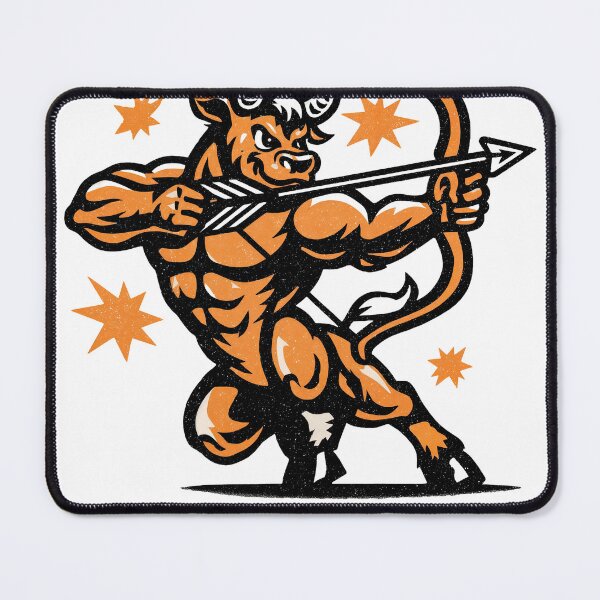 Item preview, Zodiac Power: Sagittarius Bull in Full Draw designed and sold by ForeverPrintsOK.