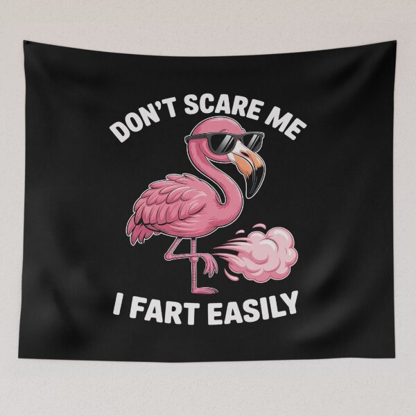 Item preview, Cute Don't Scare Me I Fart Easy Fart Joke Flamingo Woman Men  designed and sold by VerseFarm.