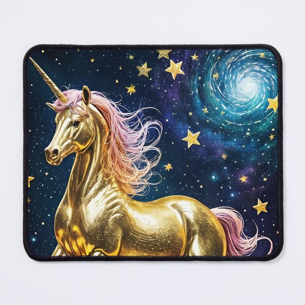 Item preview, Gold Unicorn, Ai Generated Art designed and sold by ACC .