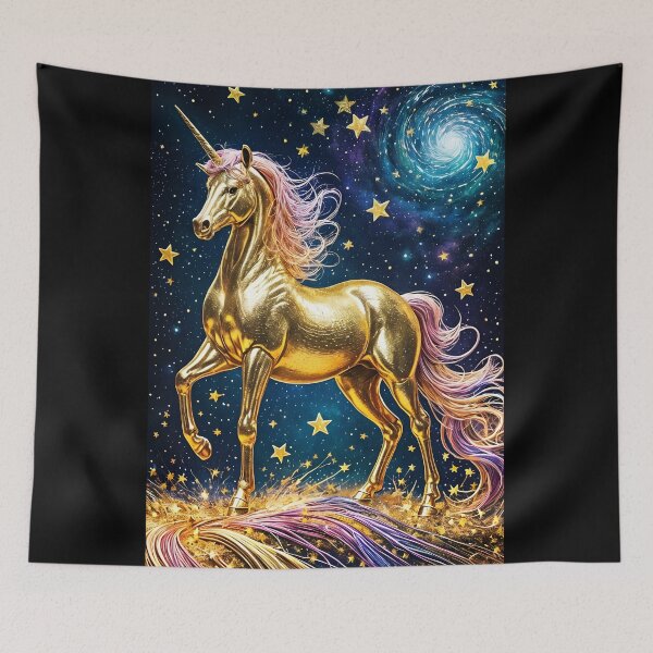 Item preview, Gold Unicorn, Ai Generated Art  designed and sold by ACC .