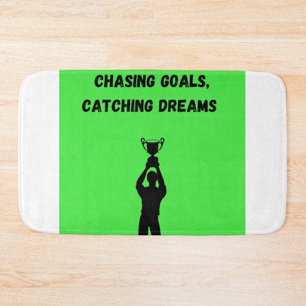 Item preview, Chasing goals, catching dreams - Sports quote designed and sold by Mastalina99.