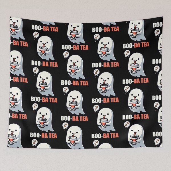 Item preview, Boo-Ba Tea Ghost – Playful Halloween Boba Lover Design designed and sold by Taans-Creation.