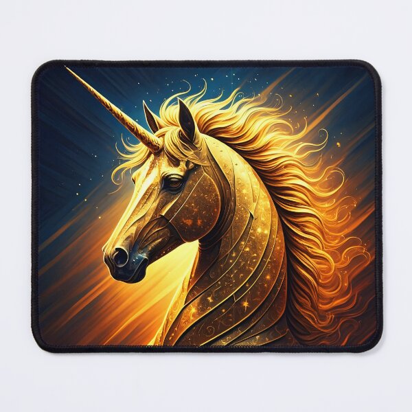Item preview, Gold Unicorn, Ai Generated Art designed and sold by ACC .