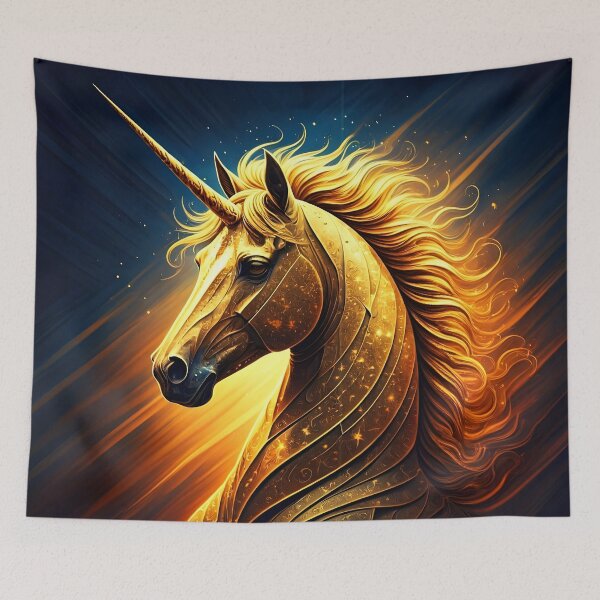 Item preview, Gold Unicorn, Ai Generated Art  designed and sold by ACC .