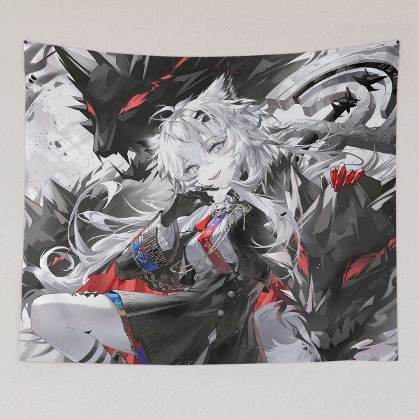 Item preview, Prelude Lappland Arknights Game Girl Waifu Wolf Spirit Darkness Chaos designed and sold by Raslbazola.