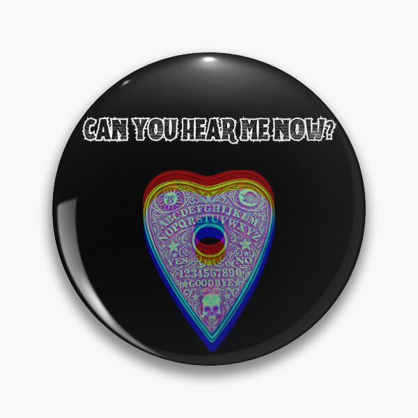 Item preview, CAN YOU HEAR ME NOW? Ouija Planchette Art | Glitch Horror Humor designed and sold by Thorn & Ember.