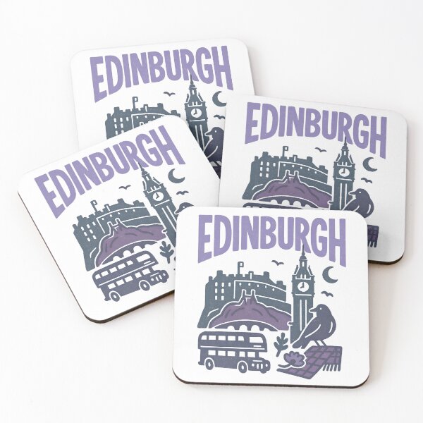 Item preview, Edinburgh Scotland Minimal Line Art – Travel Sticker designed and sold by Suzy Perez Art.