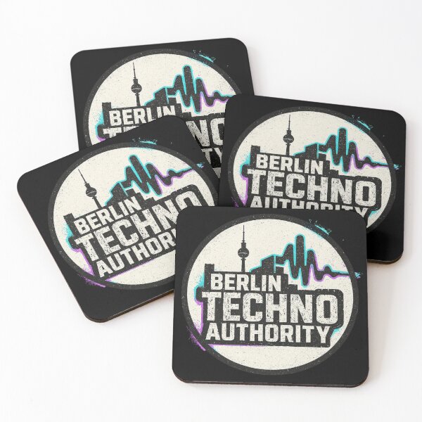 Item preview, Berlin Techno Authority – Minimal Industrial Techno Logo designed and sold by |TRSSHOP|.