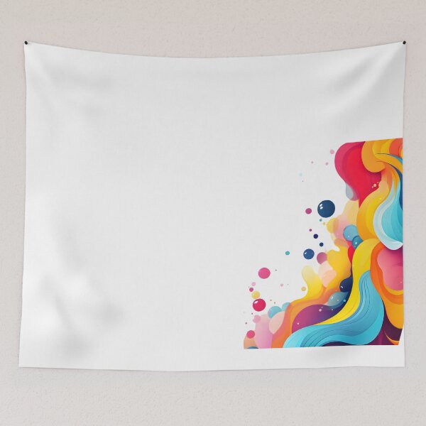 Item preview, Colorful Fluid Abstract Wave Art designed and sold by Kruti Collection.