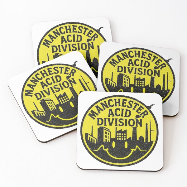 Item preview, Manchester Acid Division – Yellow Acid House City Badge designed and sold by |TRSSHOP|.