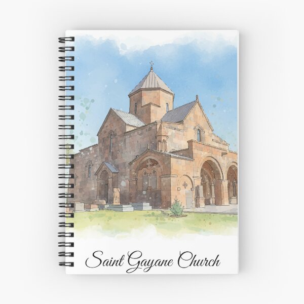 Item preview, Saint Gayane Church Watercolor Art  Armenia Historic Monastery designed and sold by NareArt.