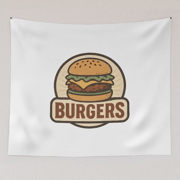 Item preview, Vintage Burger Shack – Retro Grill Logo designed and sold by Dax Studio.