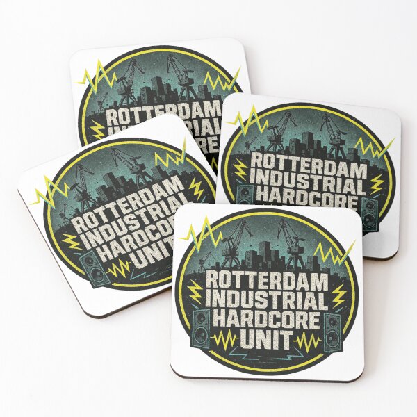 Item preview, Rotterdam Industrial Hardcore Unit – Gabber & Hardstyle City Logo designed and sold by |TRSSHOP|.