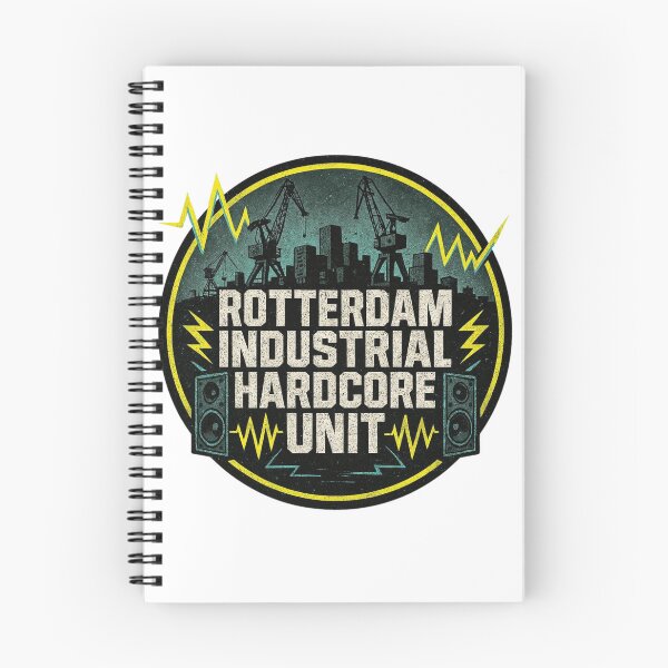 Artikelvorschau, Rotterdam Industrial Hardcore Unit – Gabber & Hardstyle City Logo entworfen und verkauft von |TRSSHOP|.