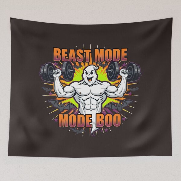 Item preview, Halloween Ghost Gym – Beast Mode Boo designed and sold by SoftyDesigns.