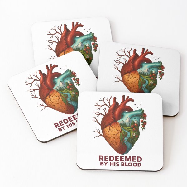 Item preview, Redeemed by His Blood – Life through Christ Christian Artwork designed and sold by choosefruitfulness.