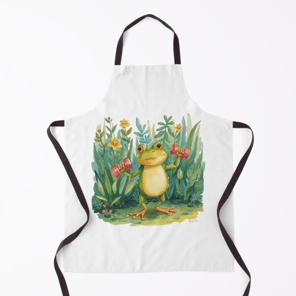 Item preview, Fitness Frog in the Garden designed and sold by Snacky Paws.
