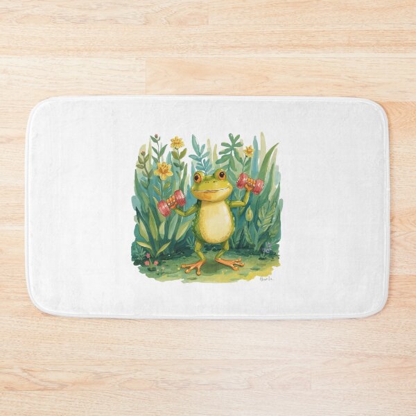 Item preview, Fitness Frog in the Garden designed and sold by Snacky Paws.