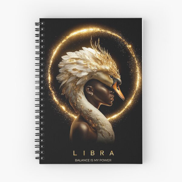 Item preview, Libra — Balance Is My Power | Surreal Swan-Headed Zodiac Art designed and sold by VisionaryVeils.