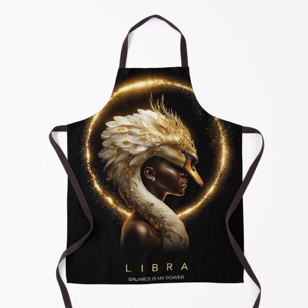 Item preview, Libra — Balance Is My Power | Surreal Swan-Headed Zodiac Art designed and sold by VisionaryVeils.