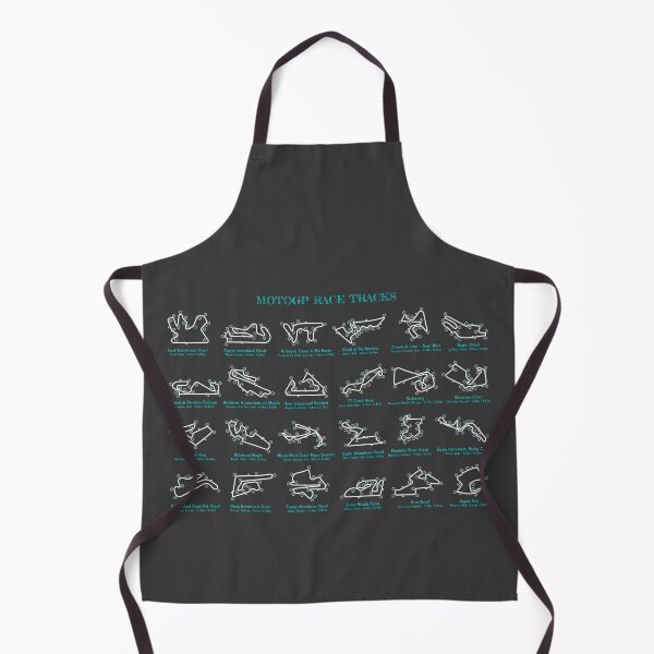 Item preview, MotoGP Race Tracks (Grey and Turquoise Blueprint) designed and sold by BGALAXY.