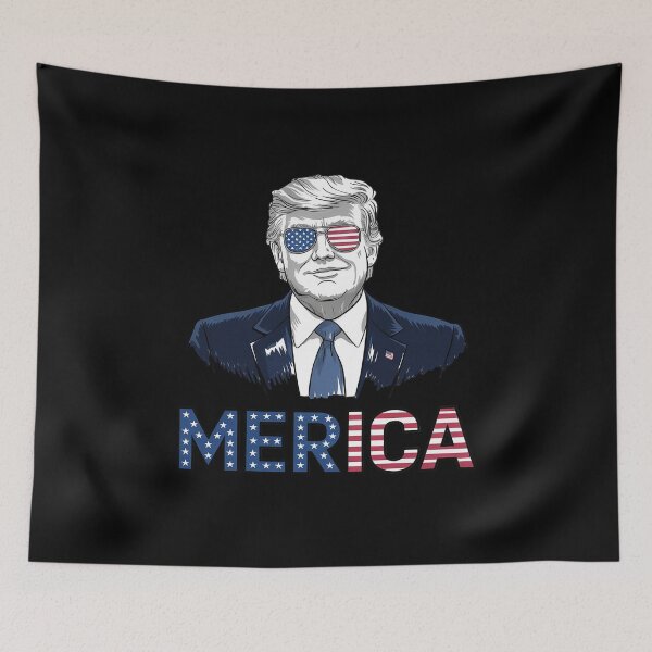 Item preview, Trump 4th of July Merica Men Women USA American Flag  designed and sold by THagBlue.
