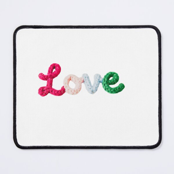 Artikelvorschau, Gemütlich gestrickter „Love“-Schriftzug mit Metallicgarn – süßes Geschenk zum Valentinstag oder einfach so entworfen und verkauft von disenokart.