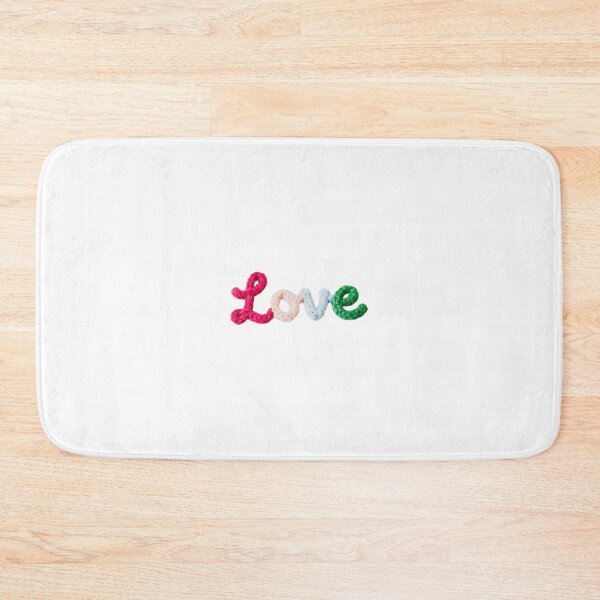 Item preview, Tejido acogedor con texto "Love" y texto en inglés con hilo metálico: un bonito regalo para San Valentín o cualquier ocasión. designed and sold by disenokart.