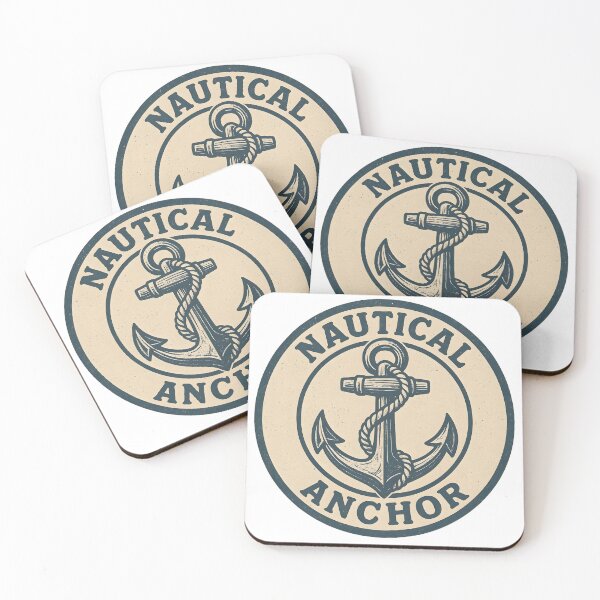 Item preview, Nautical Anchor – Vintage Blue Maritime Logo designed and sold by Dax Studio.