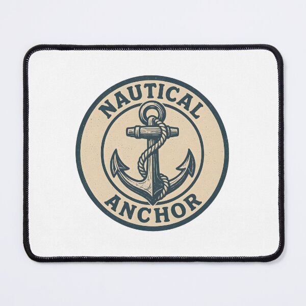 Item preview, Nautical Anchor – Vintage Blue Maritime Logo designed and sold by Dax Studio.
