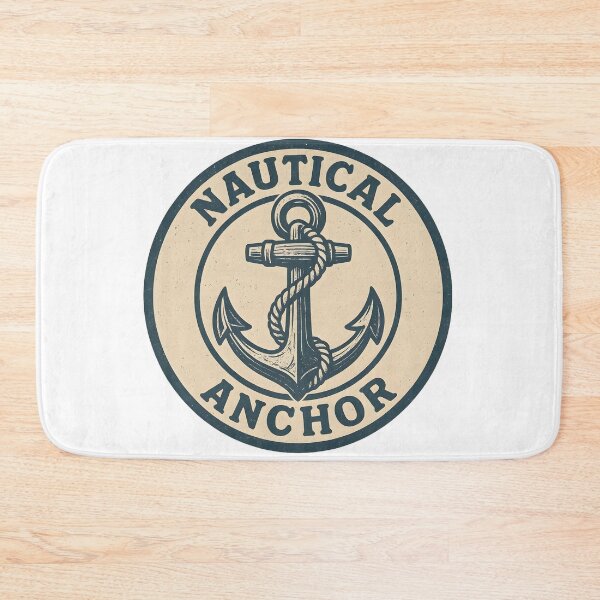 Item preview, Nautical Anchor – Vintage Blue Maritime Logo designed and sold by Dax Studio.